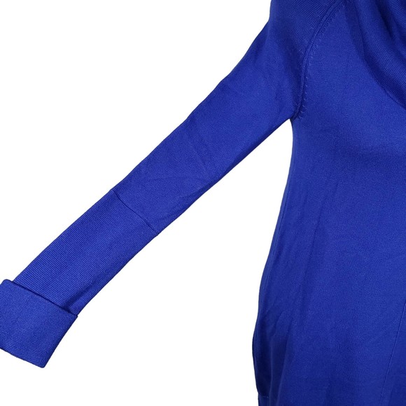 Vince Camuto Women's size X-Small Cobalt Blue Knit Stretch Knee Length Dress NWT - Picture 4 of 9